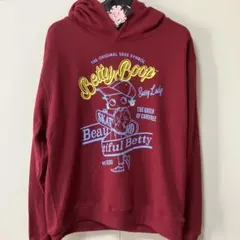 新品未使用品　ベティちゃん　ベティブープ　ワインレッド　エンジパーカー　Lサイズ