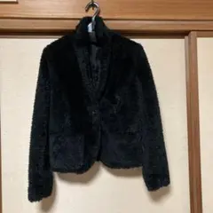 ボア素材ワンボタンショートジャケットのサムネイル