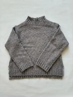 LILASIC リラシク　タートルネック プルオーバー　ニット モカベージュ　M