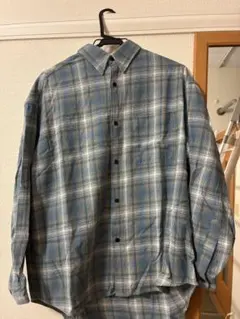 FREAK'S STORE チェック柄長袖シャツ ブルーのサムネイル