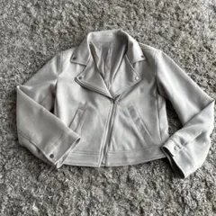 GRL＊スエードライダースジャケット ベージュ Sのサムネイル