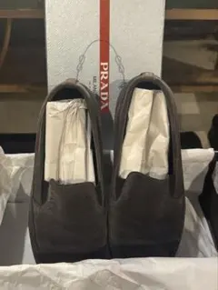 PRADA ローファー　23cm ダークグレー