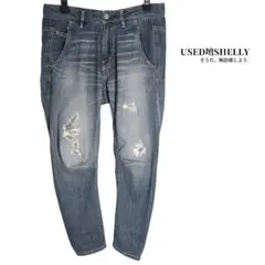 ☆ ヒステリックグラマー エイジング加工 クロップド ソフトデニムパンツ ☆