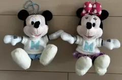 ディズニー　ミッキー　ミニー　なかよしクラブ　ぬいぐるみバッジ　2個セット