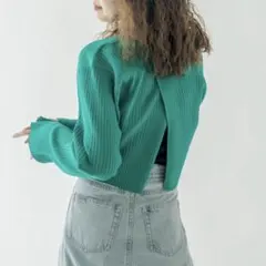 ミスティック　バックスリットリブカットソー