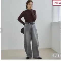 しまむら 田中里奈 レディース カーブデニムパンツLサイズのサムネイル