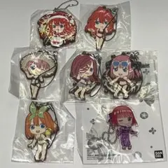 五等分の花嫁 ラバーストラップ 一花 二乃 三玖 四葉 五月 가챠 쿠지