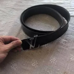 ルイ・ヴィトン 黒レザーベルト