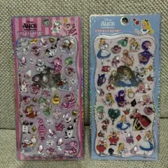 不思議の国のアリス プチドロップステッカー 2種セット 正規品