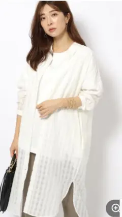 新品　エアリーシャツワンピース