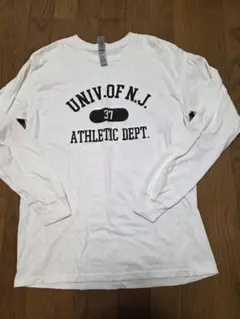 UNIV.OF N.J. ATHLETIC 長袖　ロゴ入り　グラフィック