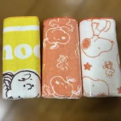 スヌーピー　ミニタオル　3柄まとめ売り