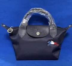 【新品】ロンシャン ルプリアージュコレクションXS ハンドバッグ トリコロール馬