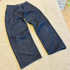 美品オールシーズン♠︎ニコアンド♠︎デニムパンツストレート【M】濃紺　綿100