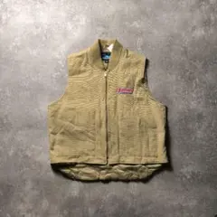 雰囲気抜群良品TriMountainダックベスト刺繍企業ロゴベージュユニセックス