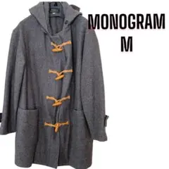Vintage monogram ダッフルコート ウール グレー USA製 M