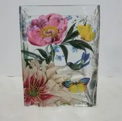 フリンジスタジオ ガラス花瓶 ハチドリ 花 蝶 フラワーベース おしゃれ