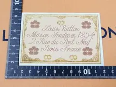 Louis vutton ヴィトン ステッカー LV ベージュ
