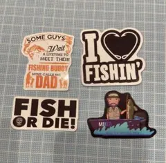 鯉釣り　ステッカー　魚シール　釣り　ボンボンドロップシールと交換などに