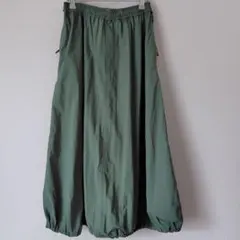 カーキ　シャカシャカ　ロングスカート　バルーンスカート　ユナイテッドアローズ