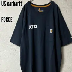 専用！US企画carharttカーハートFORCEポケットロゴtシャツ企業ロゴ