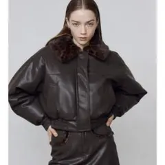 EMODA フェイクレザーブルゾン