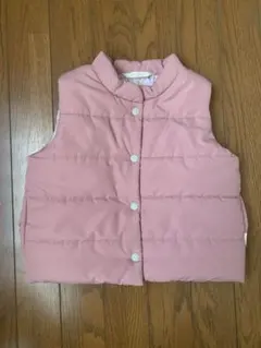 SIMPLE FREE 中綿ベスト ピンク 110