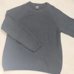 H&М　メンズ　セーター　ネイビー　Lサイズ