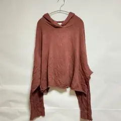 希少モデル✨ナイキ ヨガ クロップド フーディー 2X テラコッタ ゆるだぼ