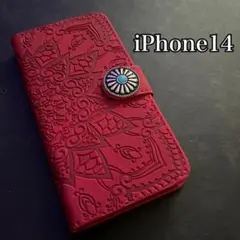 iPhone14 iPhoneケース　手帳型ケース　レザーケース