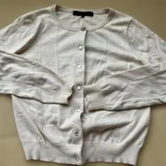 MERCURYDUO ピンクベージュ ニットカーディガン