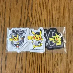 千葉ロッテ マリーンズ マリーンズオリジナルポケモンワッペンステッカーセット