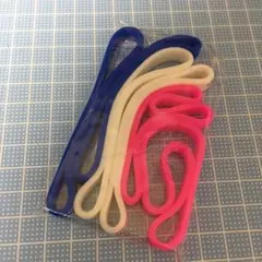 3色各2の6個セット ゴムバンド オシャレ ストリート ラバーバンド シリコン