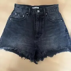 ZARA風　SLY JEANS ダークグレー ハイウエストショートパンツ