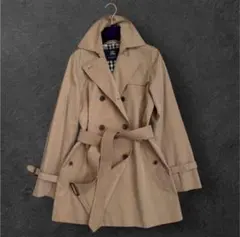 バーバリー ロンドン トレンチコート ダブルブレスト 深ベージュ
