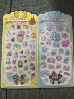 ほっぺちゃん キャンディボンボン 3D ステッカー 硬い 立体 ぷくぷく
