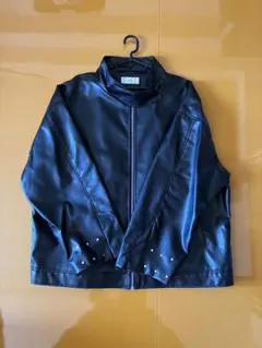 完売品‼️】合皮ヴィンテージシングルライダーススタンドジャケット 
