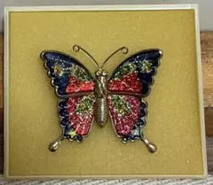 幸福の蝶　昭和レトロ ブローチ ヴィンテージ 蝶デザインブローチ バタフライ