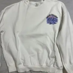 N9°CK ホワイト スウェット AHEAD-DREAMER