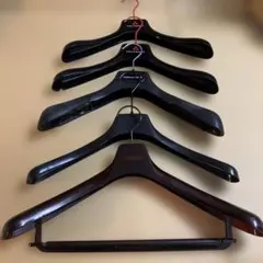 SET OF 5 BRANDED HANGERS