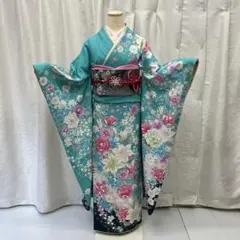 振袖 7点セット 美品　成人式 卒業式 正絹 着物 袷