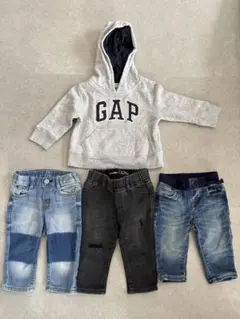 GAP フード付きスウェットとデニムパンツセット
