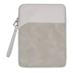 タブレットケース iPad 保護カバー 小物ケース スマホ収納 M ライトグレー