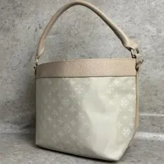 ✨格安✨ ラシット ハンドバッグ 小物入れ モノグラム柄 ベージュ 肌色