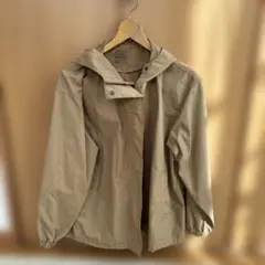 フード付きベージュジャケット M-L