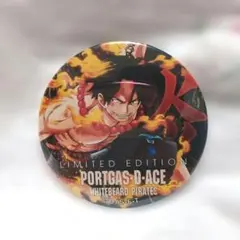 ワンピース　エース　缶バッジ　輩缶バッジ FIRE　希少