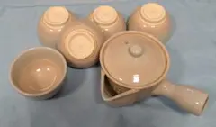 【萩焼/椿秀窯】急須＆湯呑５個