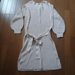 GRL ニット 원피스 ベージュ L