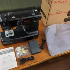 新品同様 SINGER シンガー 電動ミシン SN-1MB フットコントロール付のサムネイル