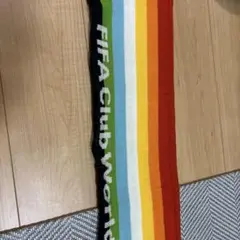 マフラー ストライプ レッド